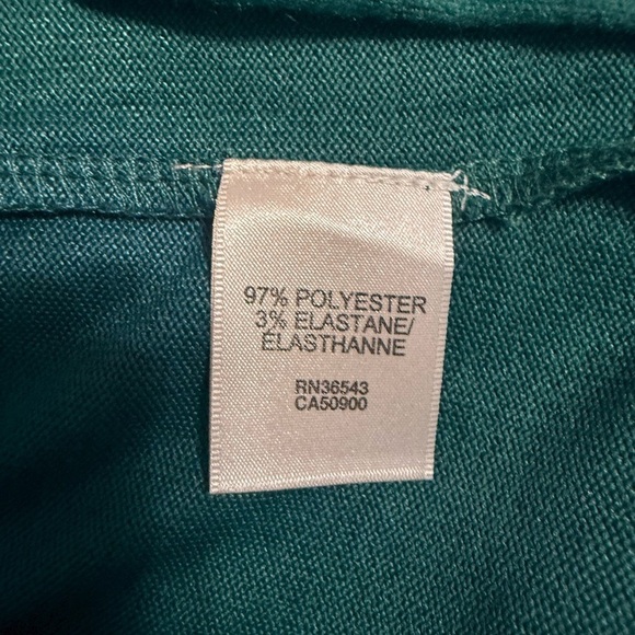 NWT Van Heusen Women's Cowl Neck Long Sleeves Sweater Color Green Size XL - Picture 6 of 8